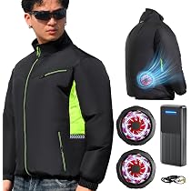 Amazon.co.jp: [KLIFE] 空調作業服 ファン付き 30000mAh大容量